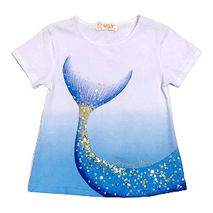 Blusa Infantil Menina Sereia Mily