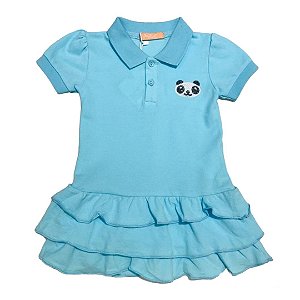 Vestido Infantil Menina Polo Panda