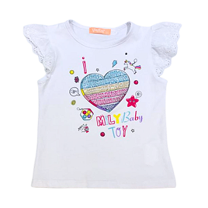 Blusa Infantil Feminina Toy Strass