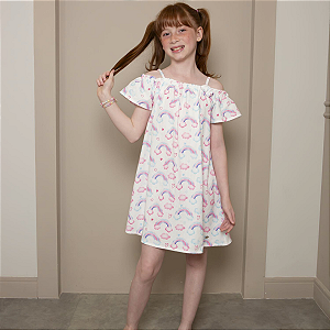 Vestido Infantil Menina Algodão Doce