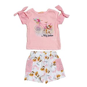 Conjunto Infantil Cachorro Menina