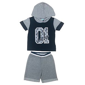 Conjunto Infantil Kiki Capuz