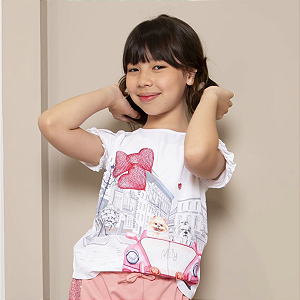 Blusa Infantil Menina Mily Cachorrinhos