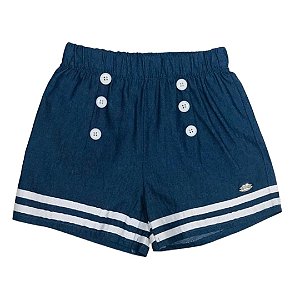 Short Infantil Menina Mily Botões