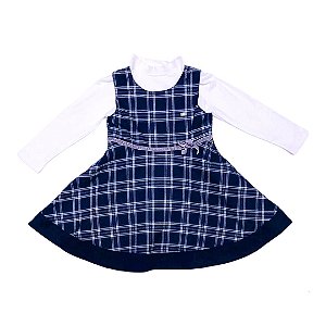 Vestido Infantil Menina Xadrez Mily