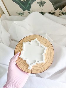 Molde Porta Copos Flower Lótus Pequeno 10cm x 10cm