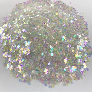 Glitter Hexágono Camaleão Rosa - 7g