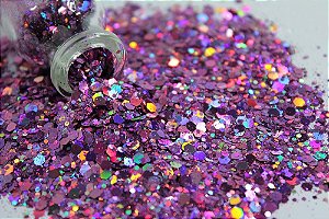 Glitter Hexágono Holográfico Iogurte - 7g