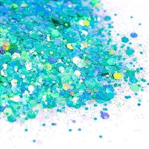 Glitter Hexágono Holográfico Maldives - 7g