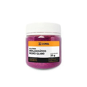 Glitter Holográfico Roxo Claro - 20g