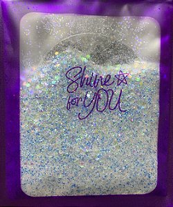 Glitter Mini Hexágono Holográfico Camaleão Madrepérola - 7g