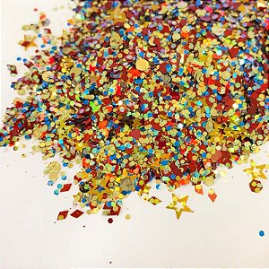 Glitter Natalino Golden Star - 7g