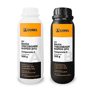 Kit Baixa Viscosidade Rápido com Proteção UV - 733g
