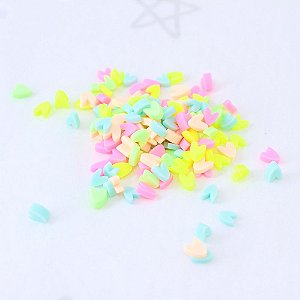 Mini Decoraçōes - Coraçōes Tons Pastel - 10g