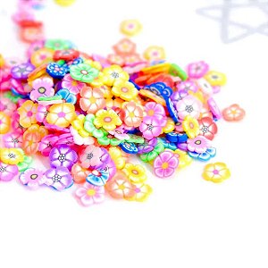 Mini Decoraçōes - Florzinhas Neon - 5g