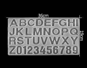 Molde de Silicone - Alfabeto Grande