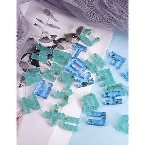 Molde de Silicone - Alfabeto Pequeno Pixel