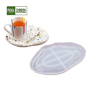 Molde de Silicone - Bandeja Geodo Formato 2