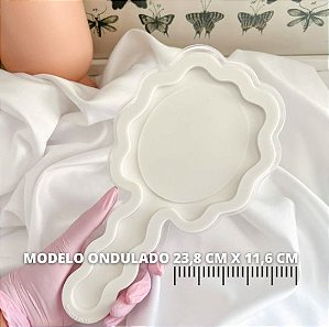 Molde Espelho Ondulado 23,8 cm x 11,6 cm