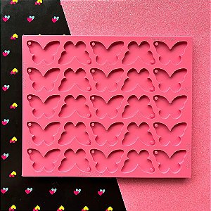 Molde 25 Borboletas 5cm x 3,5cm com Furo