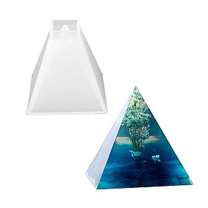Molde Formato Orgonite Pirâmide Pequeno