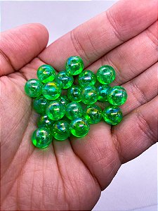 Miçanga Bola de Sabão M Verde - 10g
