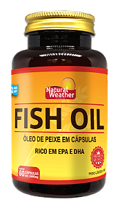Ômega 3 Fish Oil - Natural Weather 1000mg - 60 Cápsulas