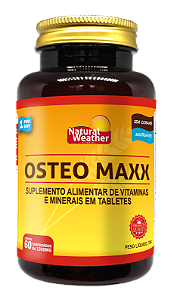 Osteo Maxx Natural Weather - 60 Comprimidos - Suplemento para saúde óssea e articula