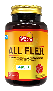 Ômega 3 - All Flex - Alta Concentração de EPA - 60 Cápsulas - Natural Weather