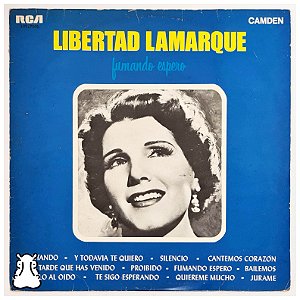 LP Libertad Lamarque Fumando Espero Disco de Vinil Mono 1969