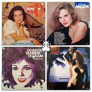 4 LPs Novela - Roda De Fogo Tieta Sexo Dos Anjos Vinil - Hm