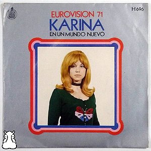 Karina Ep En Un Mundo Nuevo  Importado Disco De Vinil 1971