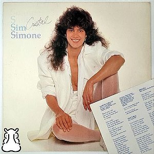 LP Simone - Cristal - Disco De Vinil 1985 Com Encarte - Hm