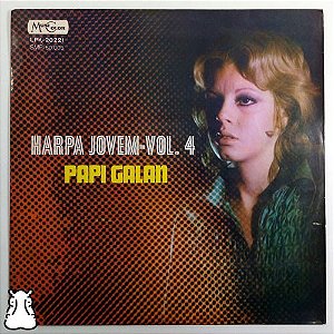 Lp Papi Galan Harpa Jovem Volume 4 Disco De Vinil 1970