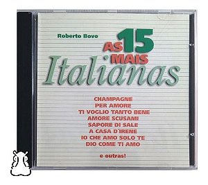 Cd Roberto Bovo - As 15 Mais Italianas