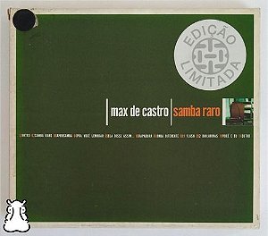 Cd Max De Castro Samba Raro 1999 Com Capa / Luva