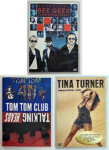 3 Dvds Tom Tom Club - Tina Turner - Bee Gees - Talking Heads
