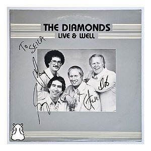 Lp The Diamonds Live & Well Jazz Vinil Importado Autografado