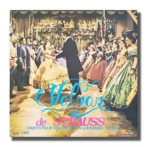 LP Waldemiro Lemke Valsas de Strauss Disco de Vinil - Hm