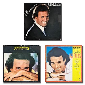 3 LPs Julio Iglesias Romances Momentos Disco de Vinil - Hm