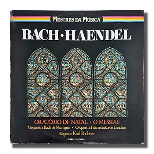 LP Bach - Haendel Mestres da Música Vinil Duplo 1980 - Hm