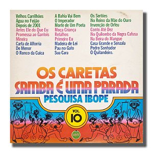 LP Os Caretas Samba É Uma Parada Vol. 10 Vinil 1976 - Hm
