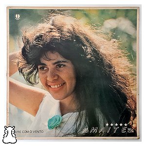 LP Maite - Livre com o Vento - Vinil 1989 - Hm