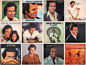 12 LPs do Julio Iglesias - Disco de Vinil - Hm