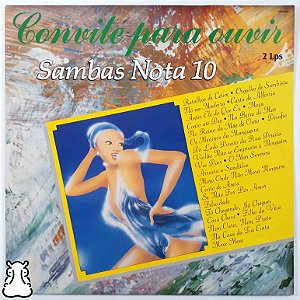 LP Convite Para Ouvir Sambas Nota 10 Vinil Amostra 1991 - Hm