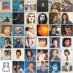 Coleção 35 LPs Roberto Carlos - Disco de Vinil - Hm