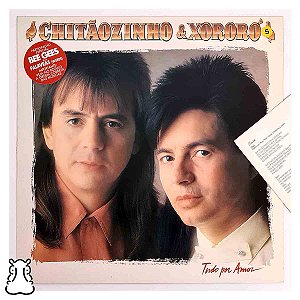 LP Chitãozinho e Xororó - Tudo por Amor Vinil Encarte - Hm