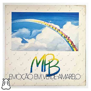 LP MPB Emoção em Verde-Amarelo - Disco Vinil Coletânea - Hm