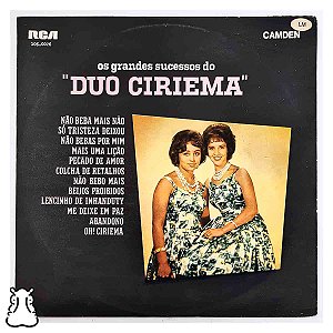 LP Duo Ciriema - Os Grandes Sucessos - Disco Vinil 1970 - Hm