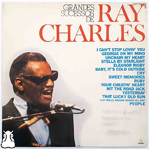 LP Grandes Sucessos de Ray Charles - Vinil 1986 Leia - Hm